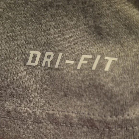 Nike Heather Gray Tee with Bold Orange T - Picture 5 of 14